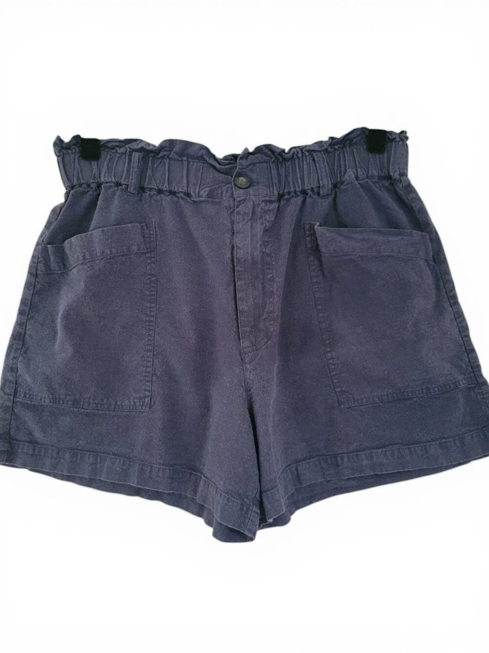 Toad&Co Tarn Short | Paperbag Waist Hemp TENCEL Shorts | Slate Blue | L